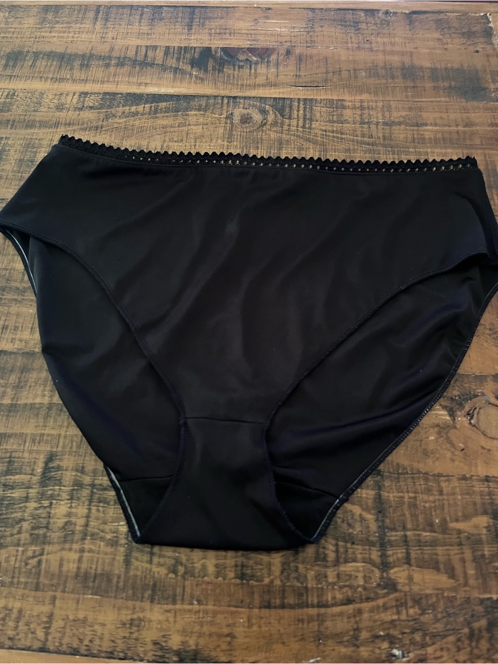 SPANX Black Women's Bikini Bottom with Scalloped Waist